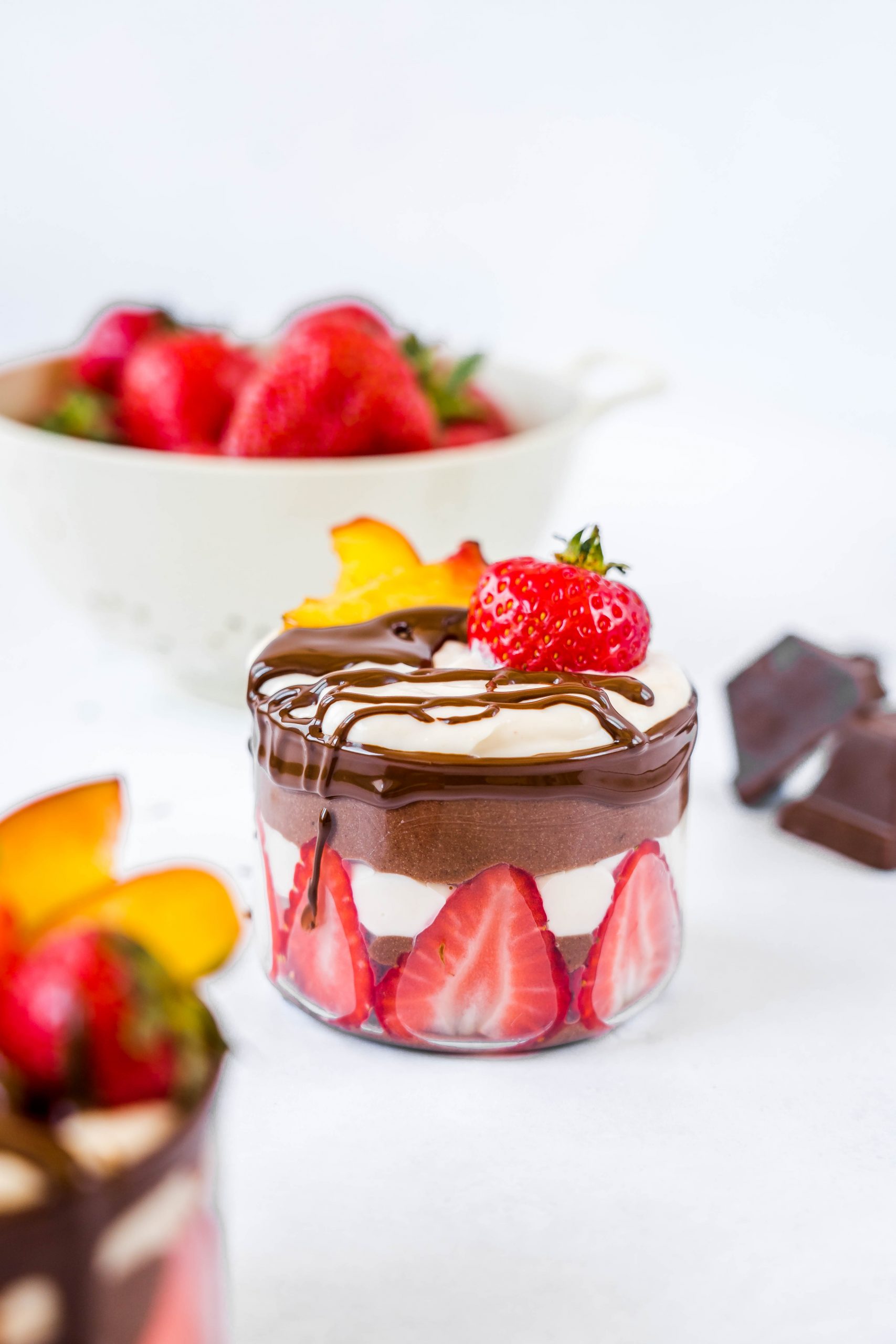 Schoko Erdnuss Joghurt Parfait Schoko Erdnuss Joghurt Parfait